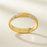 Argolla Oro 10K Cóncavo 03694H