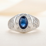 Anillo Graduación Primaria Piedra Plata