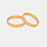 Par de Argollas Oro 10K Cóncavo 111-L