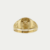 Anillo Graduación Kínder Búho Oro 10K