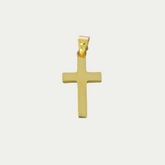 Cruz Lisa Oro 14K 2cm