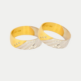 Par de Argollas Oro 10K Cóncavo 2036