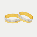 Par de Argollas Oro 10K Recta Hueca 2485