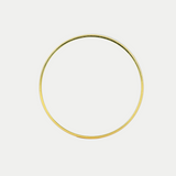 Par de Argollas Oro 10K Recta Hueca 2485