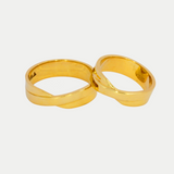 Par de Argollas Oro 14K Maciza 25986