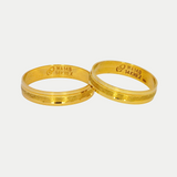 Par de Argollas Oro 14K Recta 294-4A