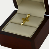 Cruz Lisa Oro 14K 2cm