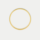 Par de Argollas Oro 14K Cóncavo A525-4