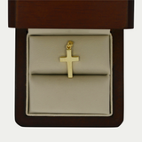 Cruz Lisa Oro 14K 2cm