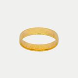 Par de Argollas Oro 14K Confort Hueco 63-4A