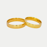 Par de Argollas Oro 14K Confort Hueco 63-4A