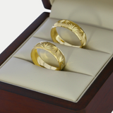 Par de Argollas Oro 10K Cóncavo A156