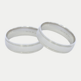 Par de Argollas Oro 14K Sólida 830B