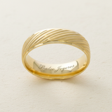 Argolla Oro 14K Confort Hueco AU67