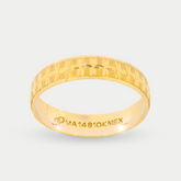 Par de Argollas Oro 10K Cóncavo A163