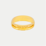 Par de Argollas Oro 14K Confort Hueco CF002