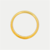 Par de Argollas Oro 14K Confort Hueco CF002