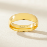 Argolla Oro 14K Confort Hueco CF002