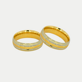 Par de Argollas Oro 14K Confort Hueco CF013