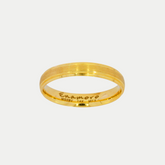 Par de Argollas Oro 14K Confort Hueco CF065-44