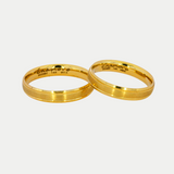 Par de Argollas Oro 14K Confort Hueco CF065-44
