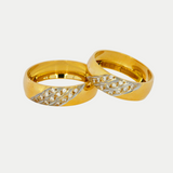 Par de Argollas Oro 14K Cóncavo CL008