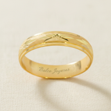 Argolla Oro 10K Cóncavo CL119