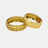 Par de Argollas Oro 10K Cóncavo CL1202