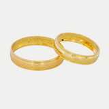 Par de Argollas Oro 10K Cóncavo CL123