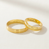 Par de Argollas Oro 10K Cóncavo CL123