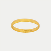 Par de Argollas Oro 14K Media Caña Sólida EF009