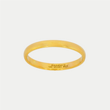 Par de Argollas Oro 14K Media Caña Sólida EF009