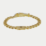 Pulsera S. Muerte con zirconias Oro 10K