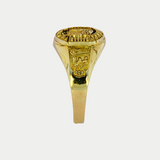 Anillo Graduación Secundaria Búho Oro 10K