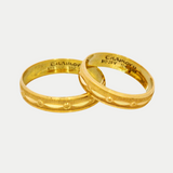 Par de Argollas Oro 10K Cóncavo CL118