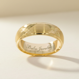 Argolla Oro 14K Cóncavo CL11264