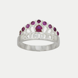 Anillo Graduación Kinder Coronita Plata