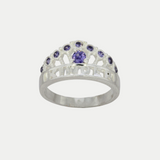 Anillo Graduación Kinder Coronita Plata