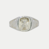 Anillo Graduación Kinder Búho Plata