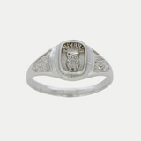 Anillo Graduación Primaria Búho Plata