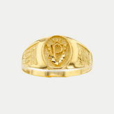 Anillo Graduación Primaria Inicial Oro 10K