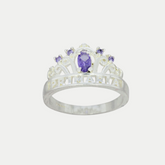 Anillo Graduación Primaria Coronita Plata