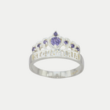 Anillo Graduación Secundaria Coronita Plata