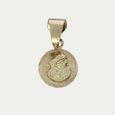 Medalla Bautizo 1.8cm Oro 10K