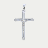 Crucifijo Tubular Liso Oro 14K