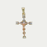 Crucifijo Tubular Oro 10K