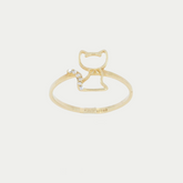 Anillo Gatito Oro 10K
