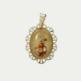 Medalla Bautizo 2.1cm Oro 10K