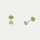 Broquel Zirconia con Bisel 3mm Oro 14K