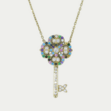Gargantilla Llave de Colores Oro 10K